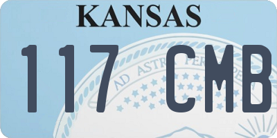 KS license plate 117CMB