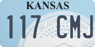 KS license plate 117CMJ
