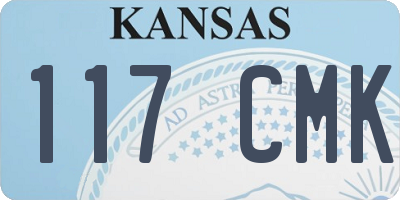 KS license plate 117CMK