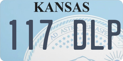 KS license plate 117DLP