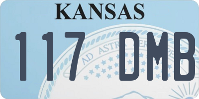 KS license plate 117DMB