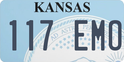KS license plate 117EMO