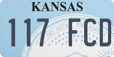 KS license plate 117FCD