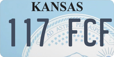 KS license plate 117FCF