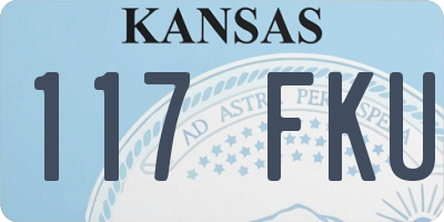 KS license plate 117FKU