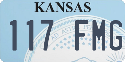 KS license plate 117FMG