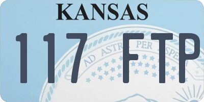 KS license plate 117FTP