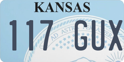 KS license plate 117GUX