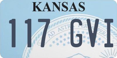 KS license plate 117GVI