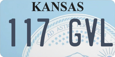 KS license plate 117GVL
