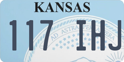 KS license plate 117IHJ