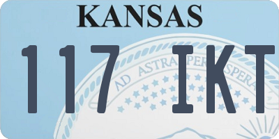 KS license plate 117IKT