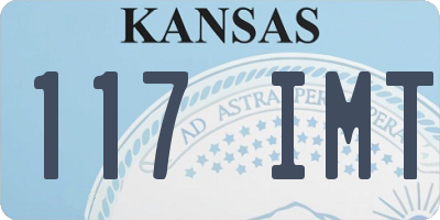 KS license plate 117IMT