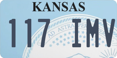 KS license plate 117IMV