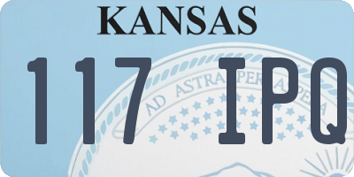 KS license plate 117IPQ