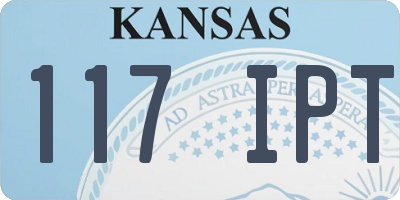 KS license plate 117IPT
