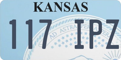 KS license plate 117IPZ