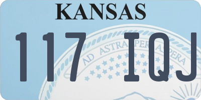 KS license plate 117IQJ