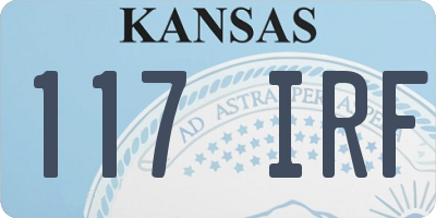 KS license plate 117IRF