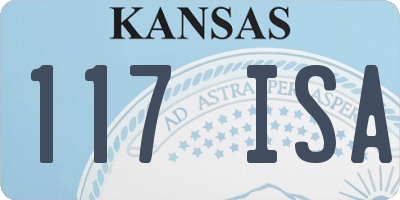KS license plate 117ISA