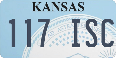 KS license plate 117ISC
