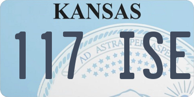 KS license plate 117ISE