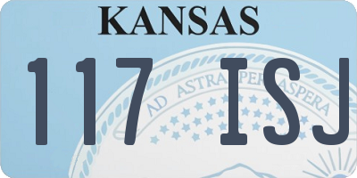 KS license plate 117ISJ