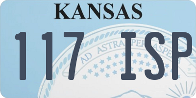 KS license plate 117ISP