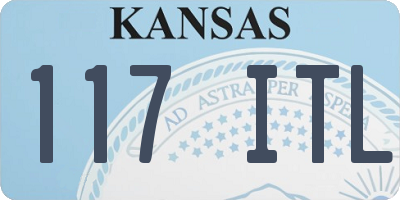 KS license plate 117ITL