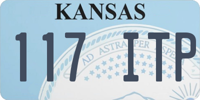 KS license plate 117ITP