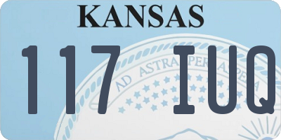 KS license plate 117IUQ