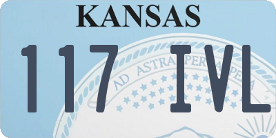 KS license plate 117IVL
