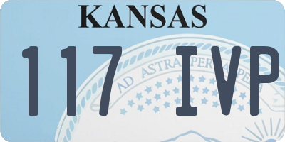 KS license plate 117IVP
