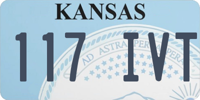 KS license plate 117IVT