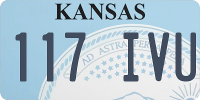 KS license plate 117IVU