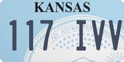 KS license plate 117IVV
