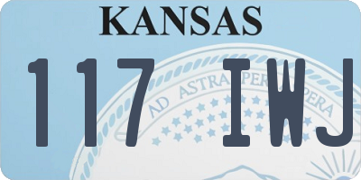 KS license plate 117IWJ