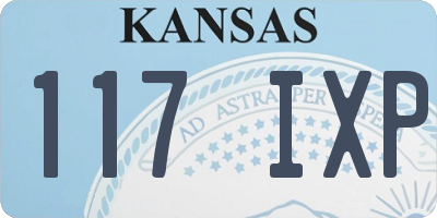 KS license plate 117IXP