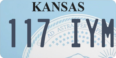 KS license plate 117IYM