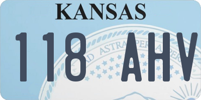KS license plate 118AHV