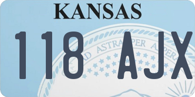 KS license plate 118AJX