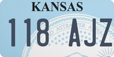 KS license plate 118AJZ