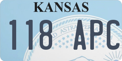 KS license plate 118APC