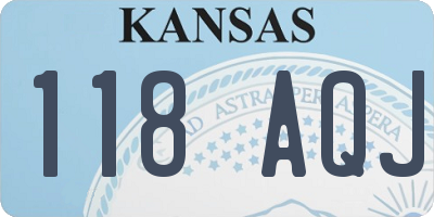KS license plate 118AQJ
