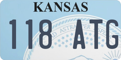 KS license plate 118ATG