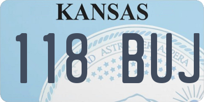 KS license plate 118BUJ