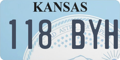 KS license plate 118BYH