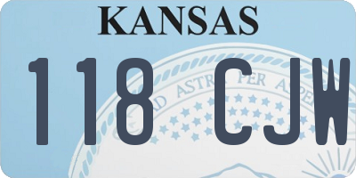 KS license plate 118CJW