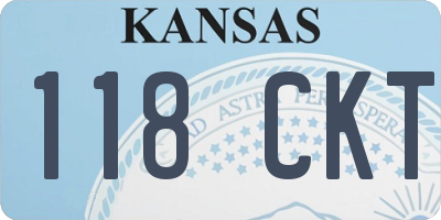 KS license plate 118CKT