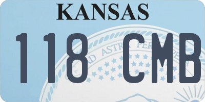KS license plate 118CMB